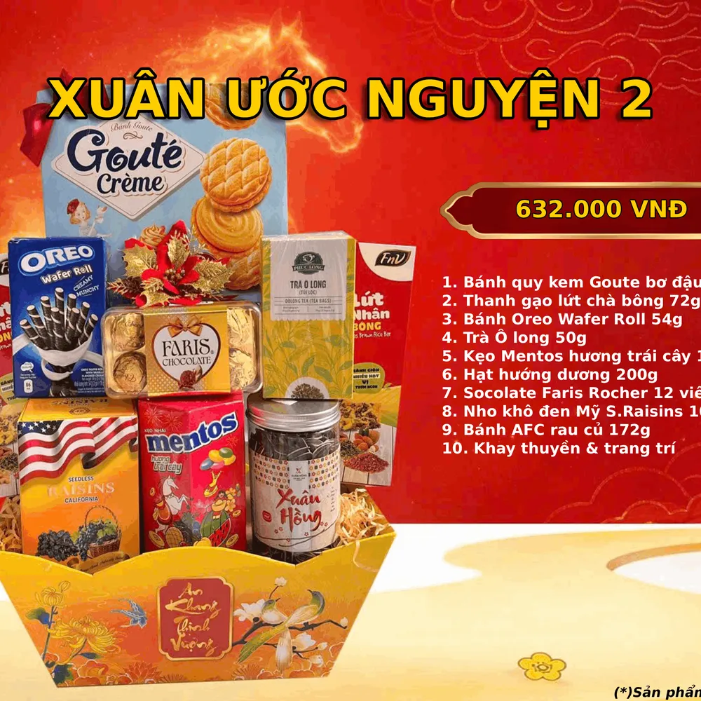 Giỏ quà Tết Xuân Ưóc Nguyện 2