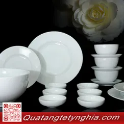 Bộ Bàn Ăn 23sp Came trắng