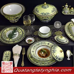 BỘ BÀN ĂN HOÀNG LIÊN 82 SẢN PHẨM (APEC)