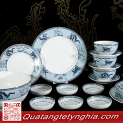 Bộ bàn ăn Tứ Linh 23sp