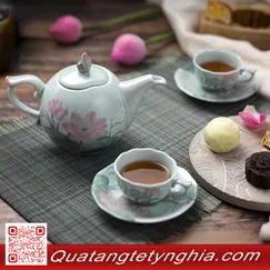 Bộ Trà Sen Màu 0.7L