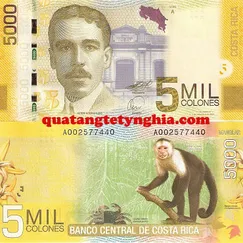 Tiền lì xì in hình khỉ CostaRica