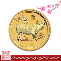 Quà tết lưu niệm - Tiền xu con Heo