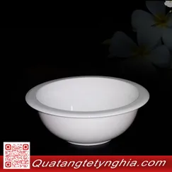 Tô vành 18cm Trắng Jas