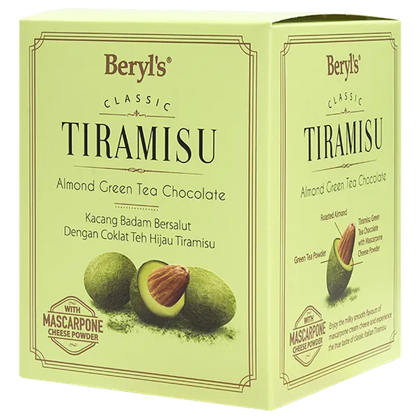 Beryl's 100g Tiramisu Almond Green tea Chocolate