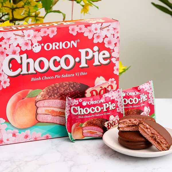 Bánh ChocoPie Sakura Đào 360g