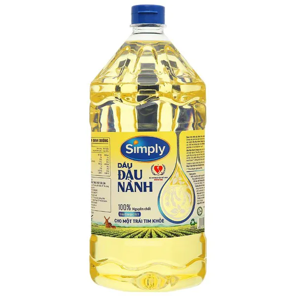 Dầu đậu nành nguyên chất Simply chai 2l