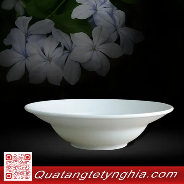 Dĩa vành sâu 27cm Trắng