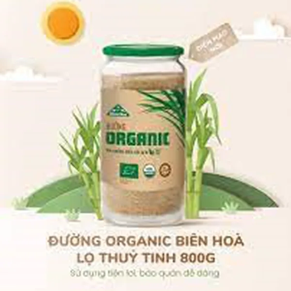 Đường Organic hũ 800g