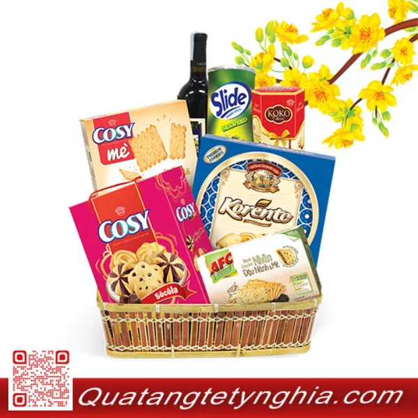 Giỏ quà Tết Kinh Đô Hạnh Phúc 1