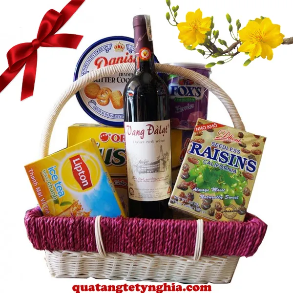 Giỏ Quà Tết Lộc Vàng