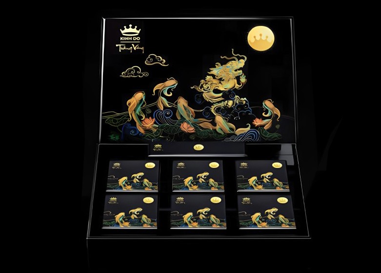 Hộp bánh trung thu Trăng Vàng Long Ngư Vọng Nguyệt