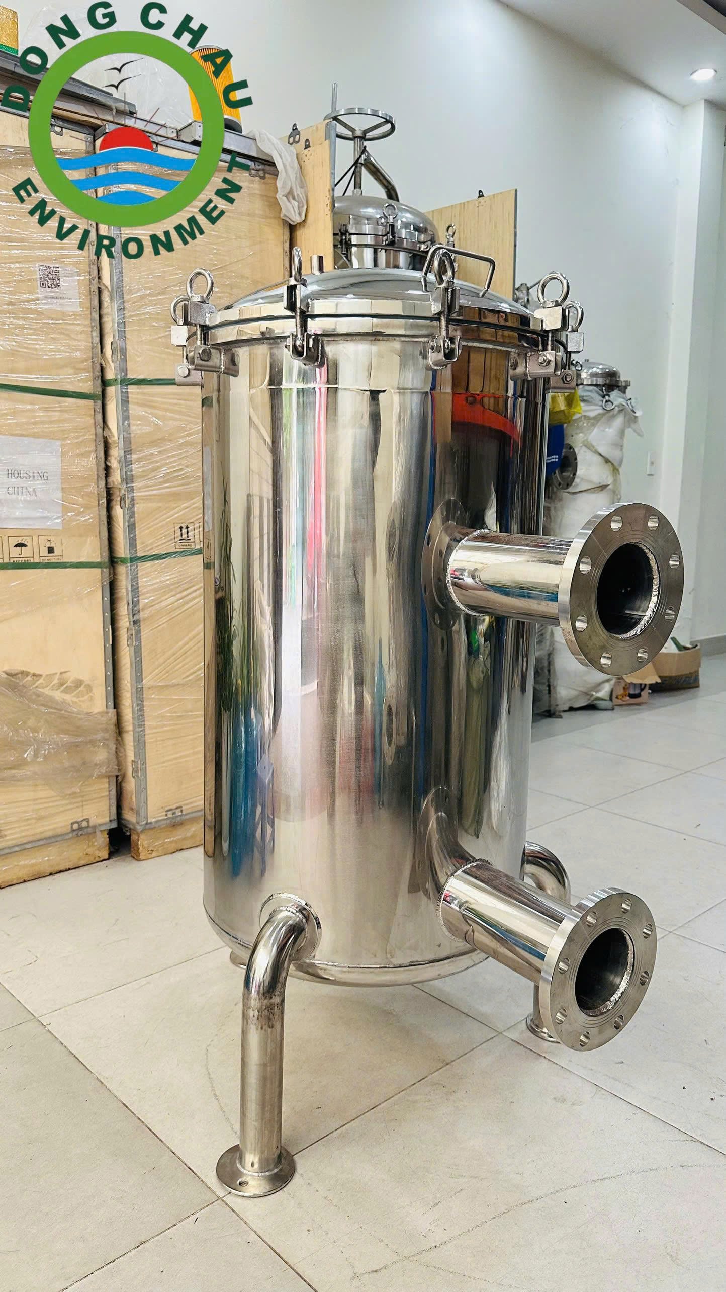 Bình lọc công nghiệp 4 túi size 2 DCF.vn