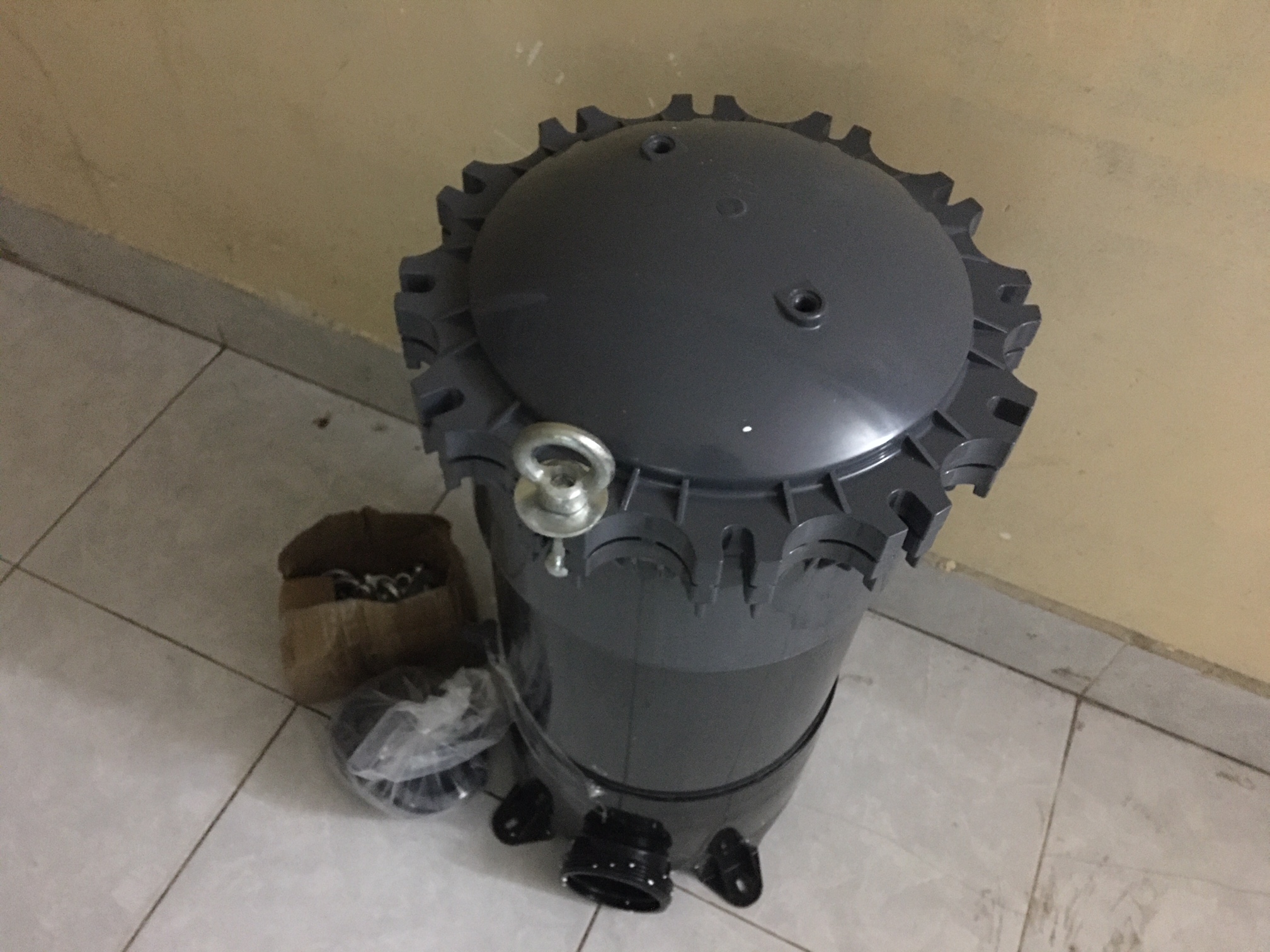 đai ốc Bình nhựa lọc lõi uPVC 9 lõi 20 inch