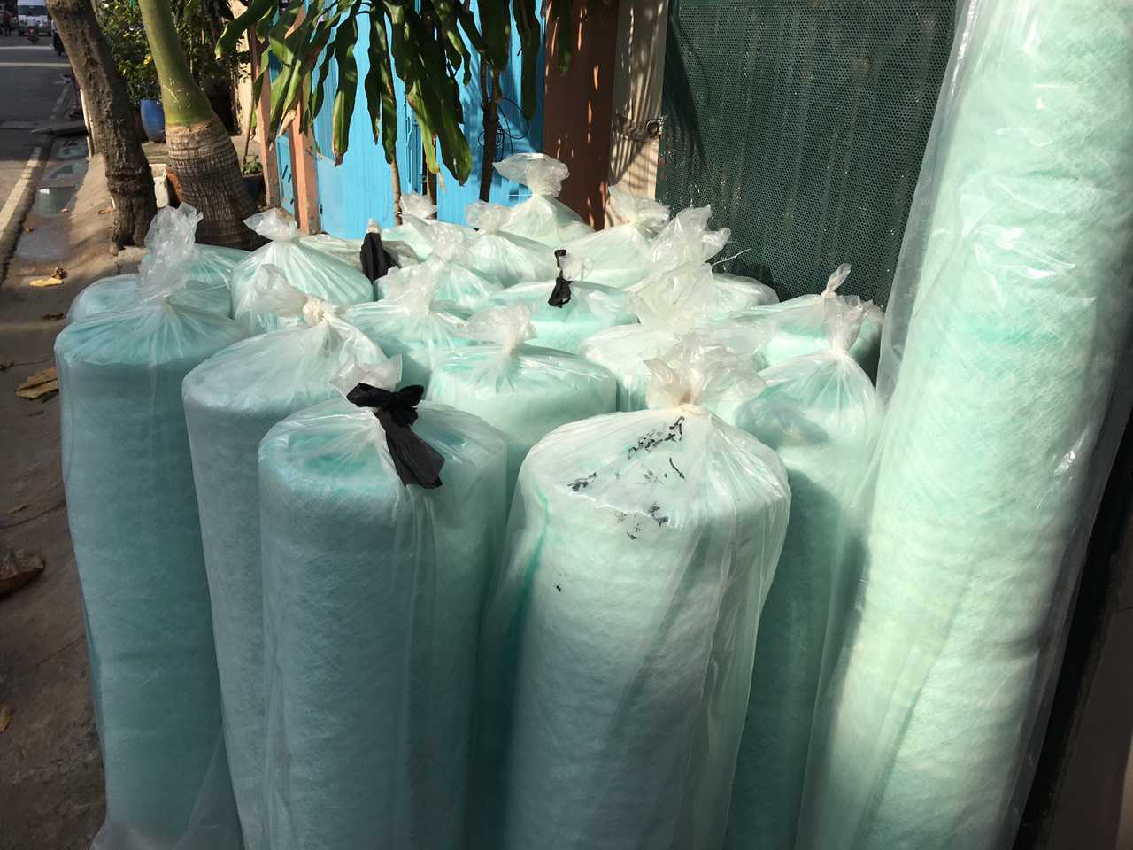 giao hàng bông lọc bụi thủy tinh phòng sơn, chất lượng chính hãng