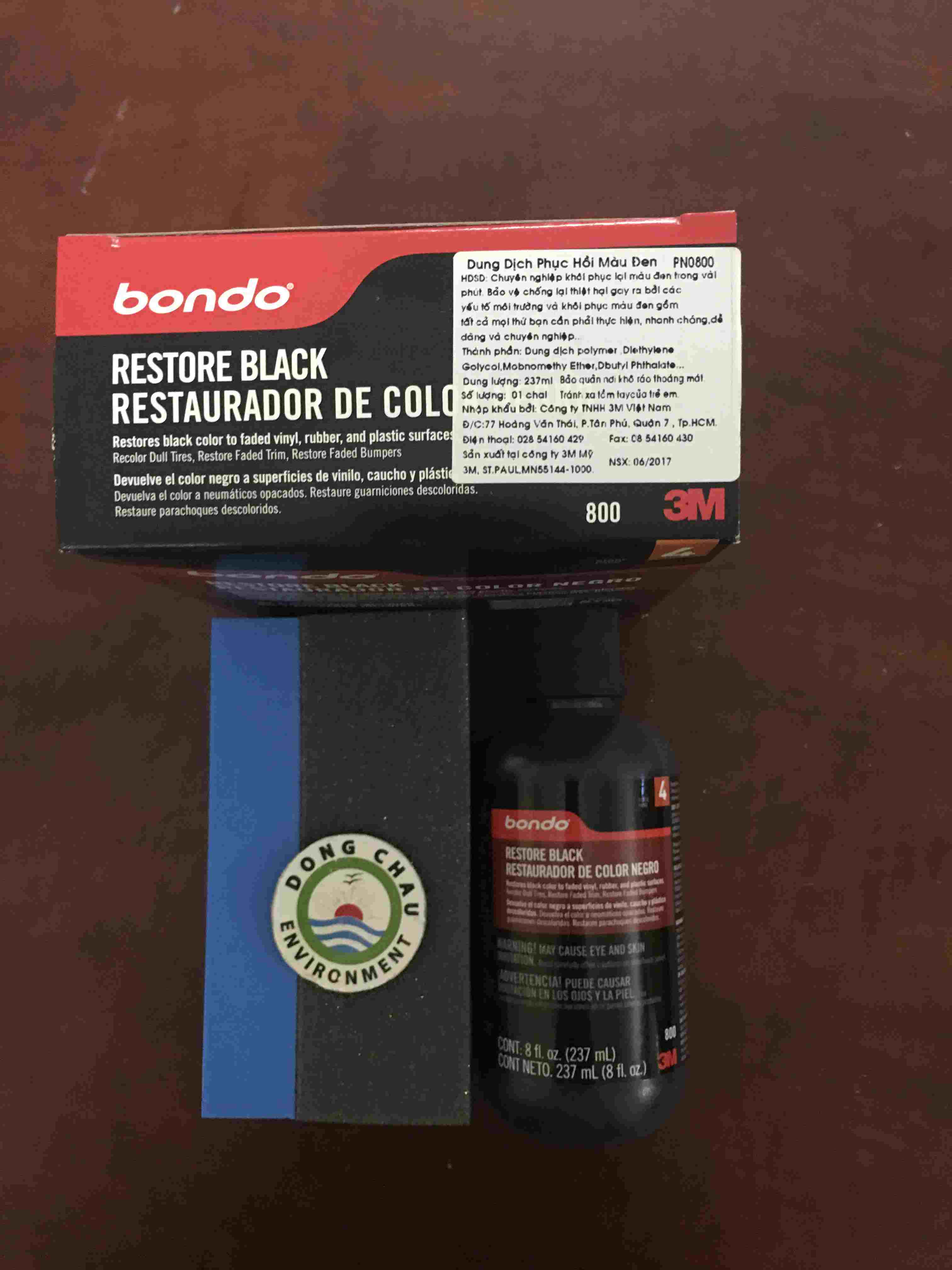 Chai phục hồi nhựa đen – 3M BONDO RESTORE BLACK PN0800