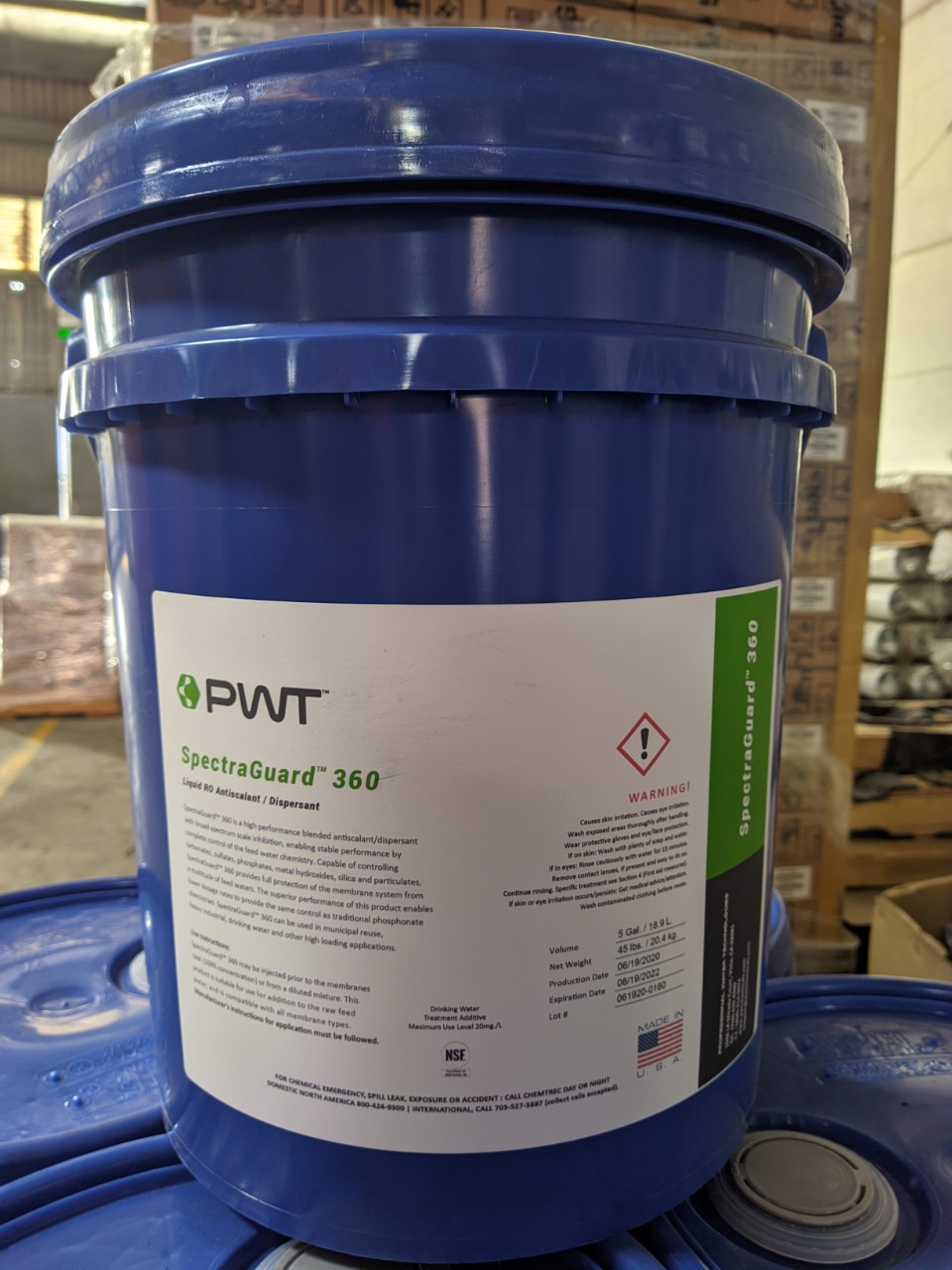 Dung dịch SpectraGuard 360 PWT chống cáu cặn màng RO/NF