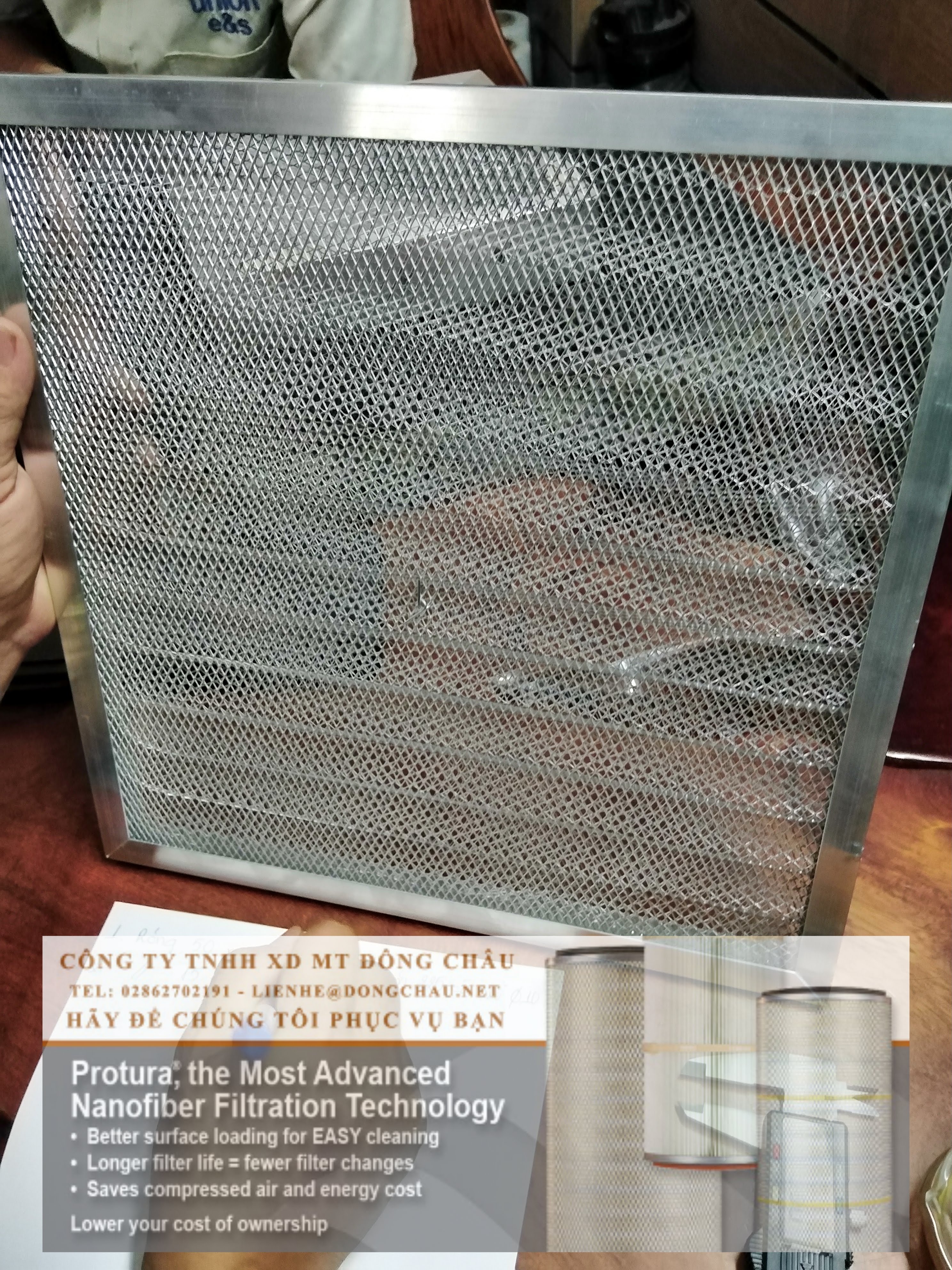 khung nhôm lọc khí dạng nhôm