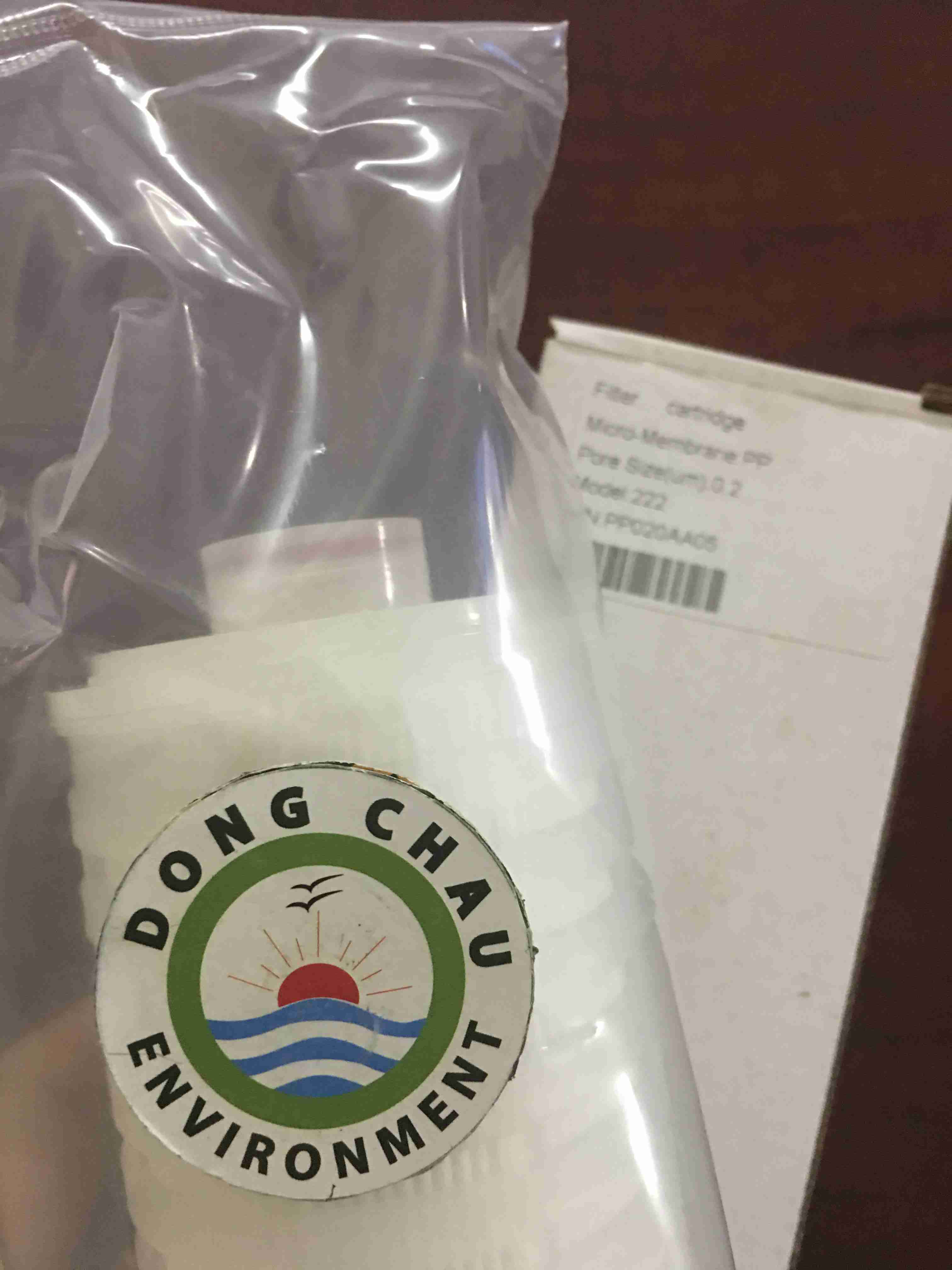 Lõi giấy xếp lọc khử trùng khí 0.2 micron oring 222