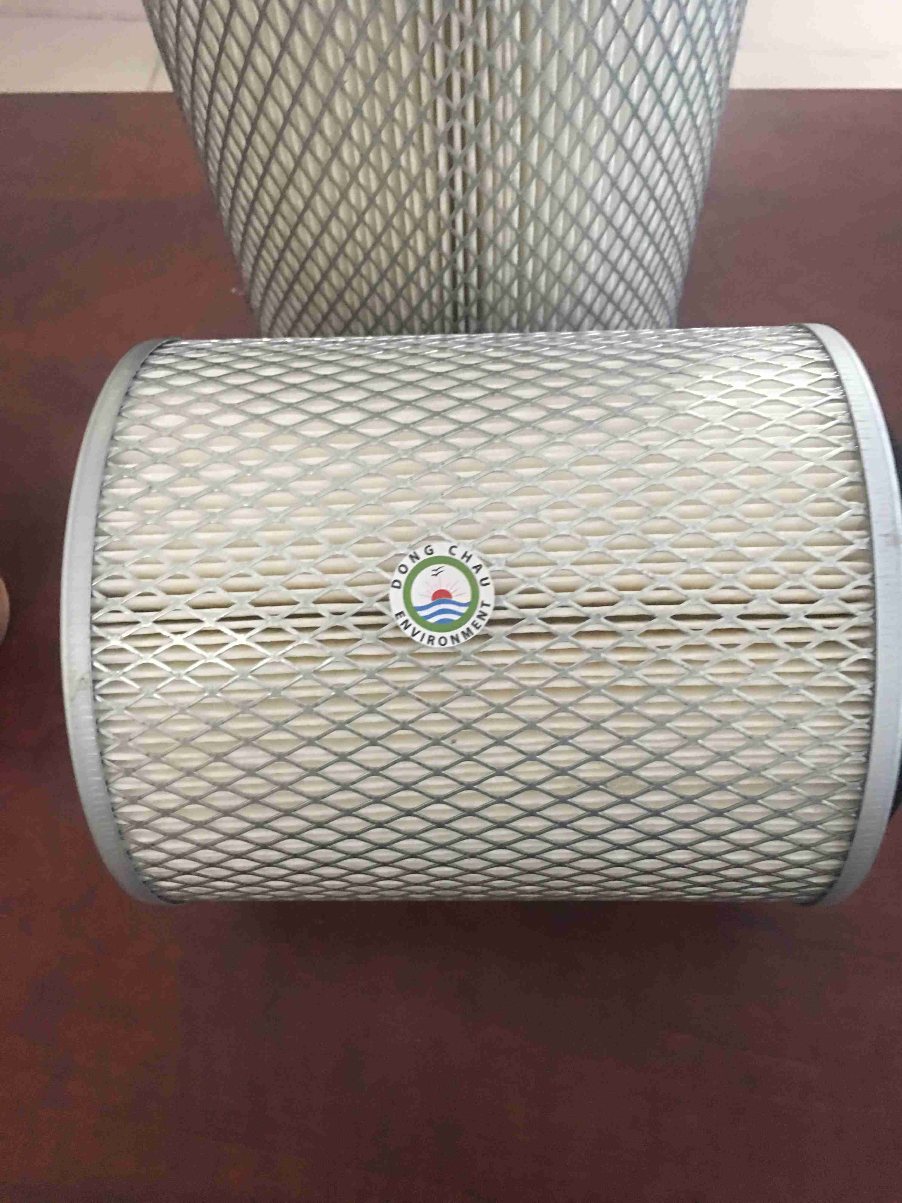 Lõi lọc bụi khí 1 đầu kín đục lỗ với lưới inox bên ngoài