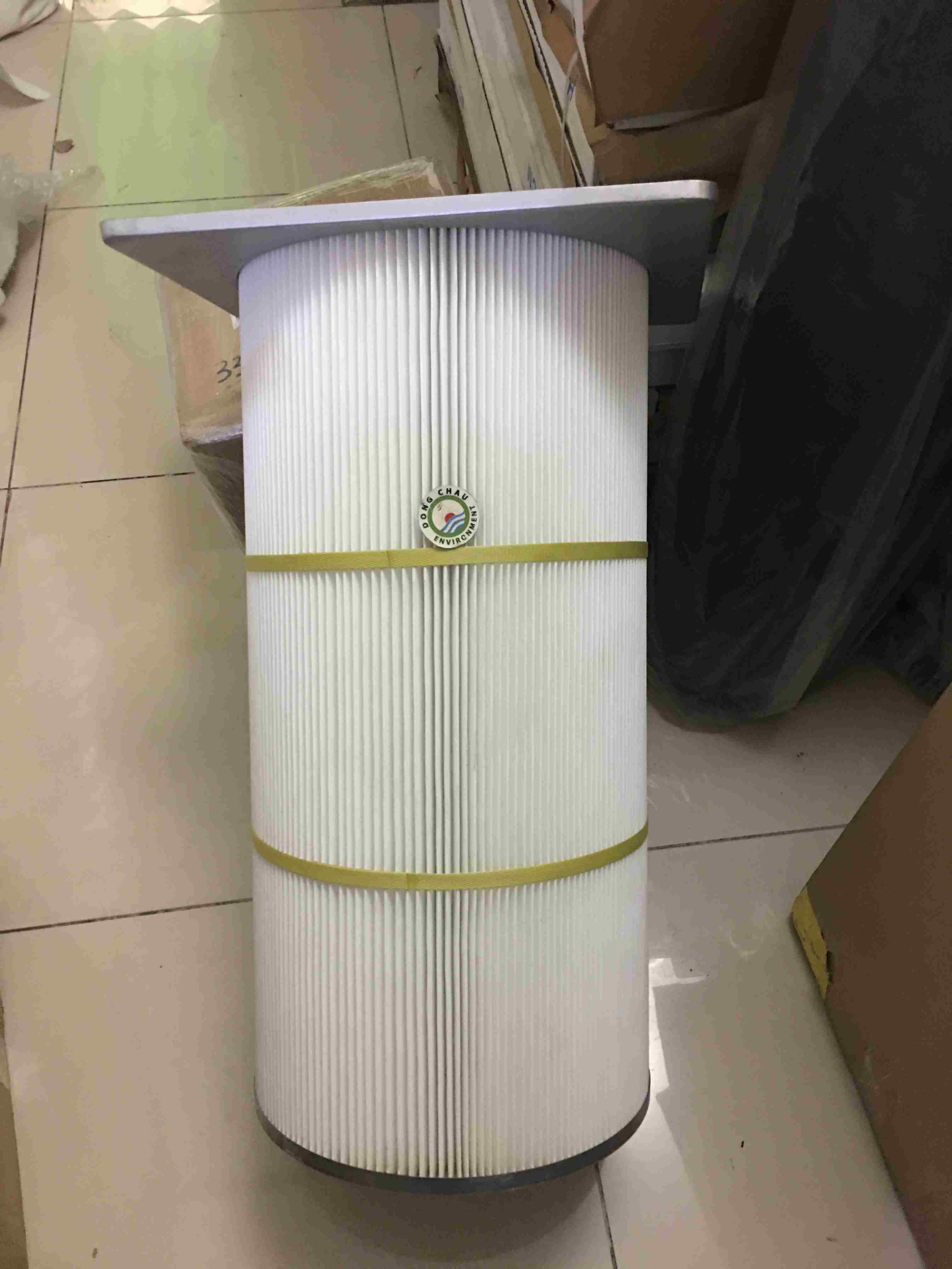 Lõi lọc khí có mâm với chất liệu giấy nhựa chuyên dụng
