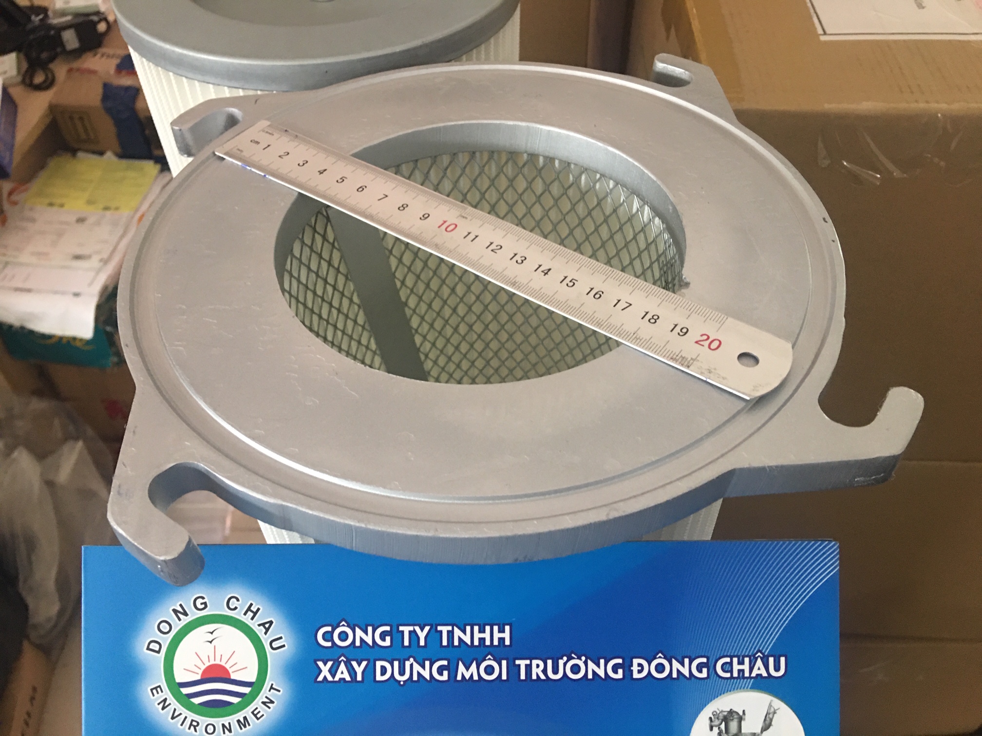 Phin lõi lọc khí giấy PE 4 tai ngàm