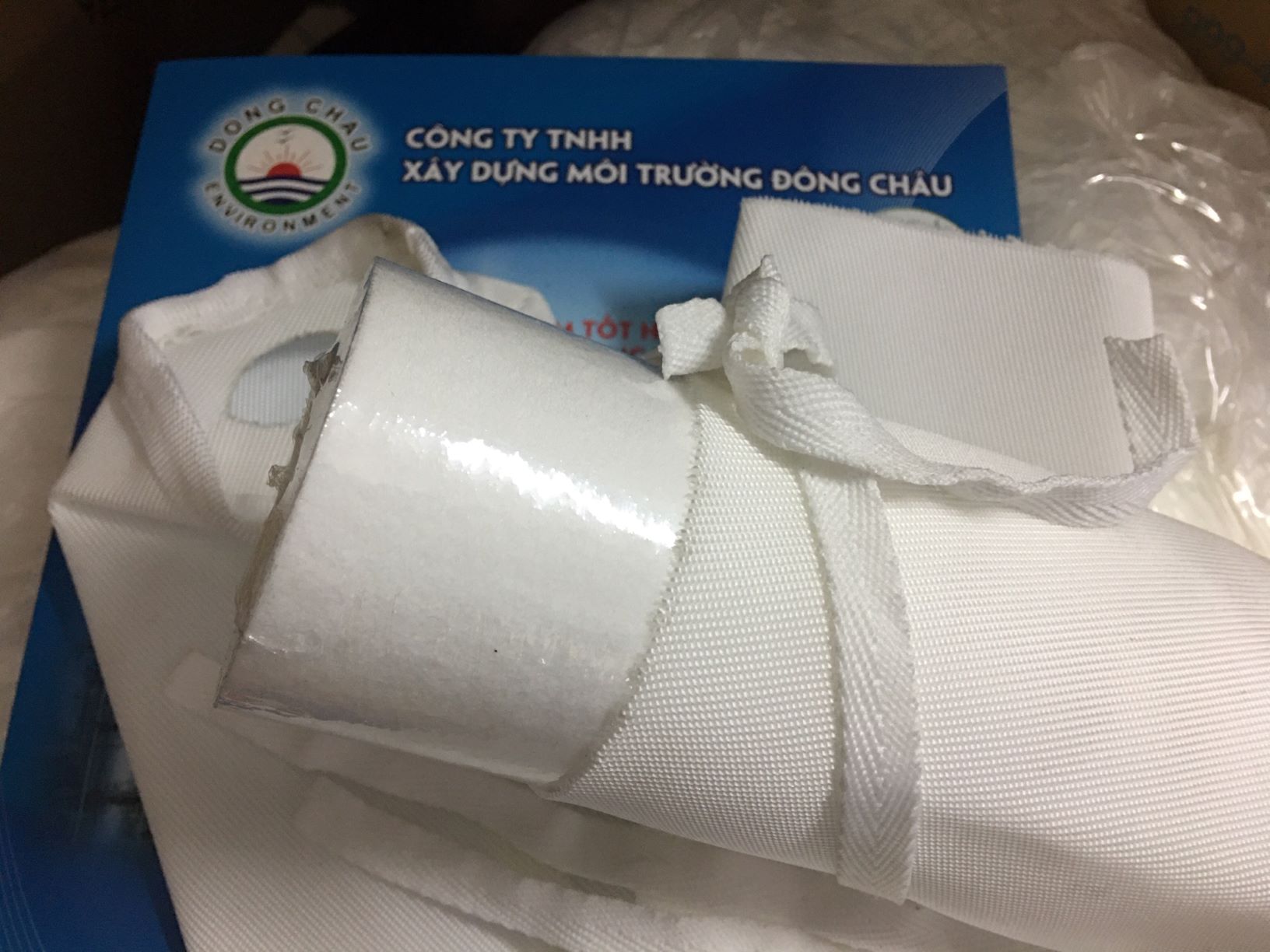 chất liệu Túi Vải dệt PP Catod bọc lõi lọc 20 inch