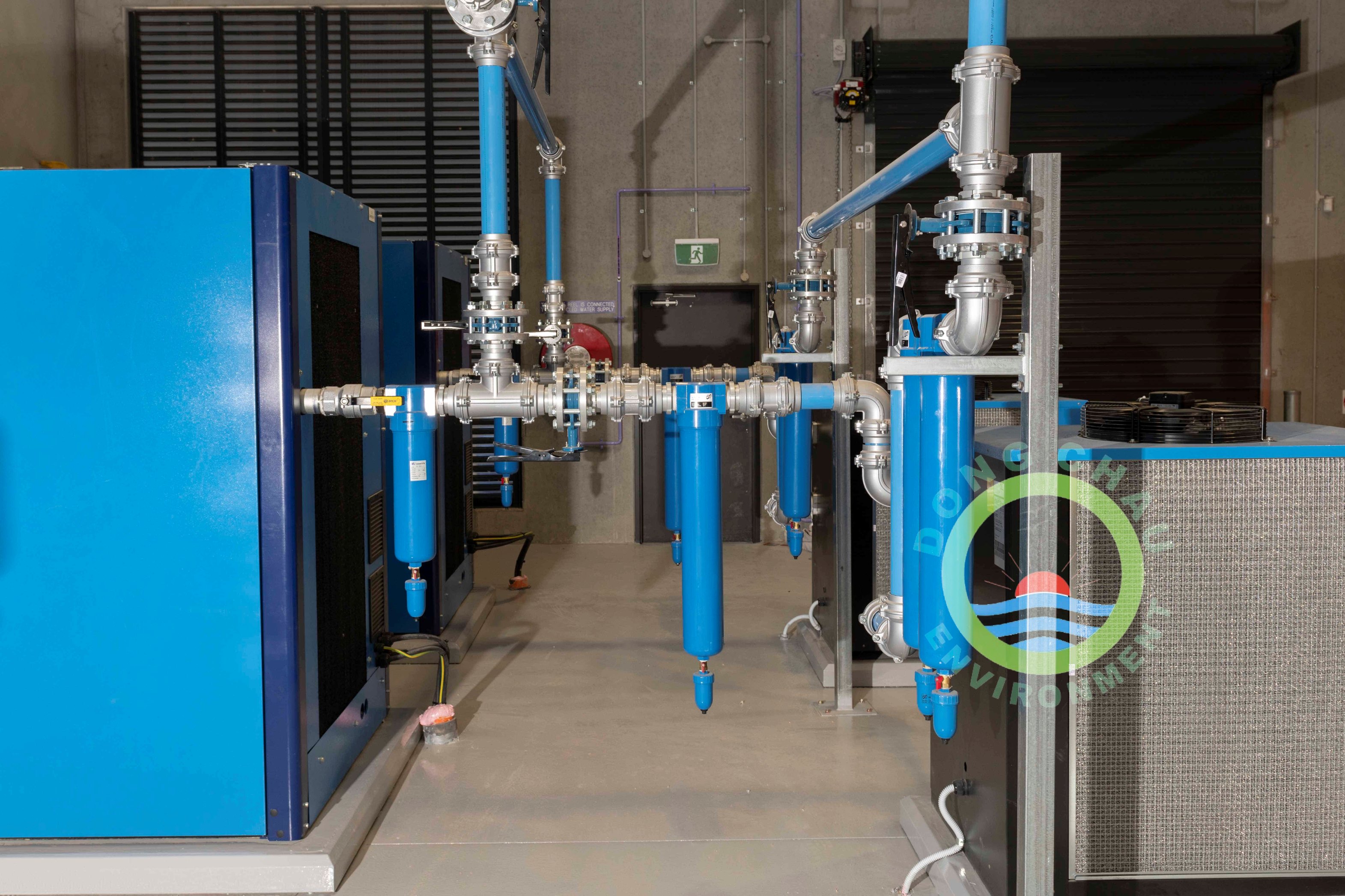 hệ thống lọc khí nén công nghiệp thực tế