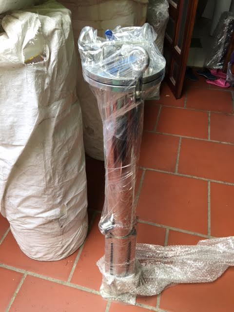 Hình tổng thể Vỏ lọc 1 lõi 20 inch Vỏ lọc 1 lõi 20 inch inox 304 chính hãng