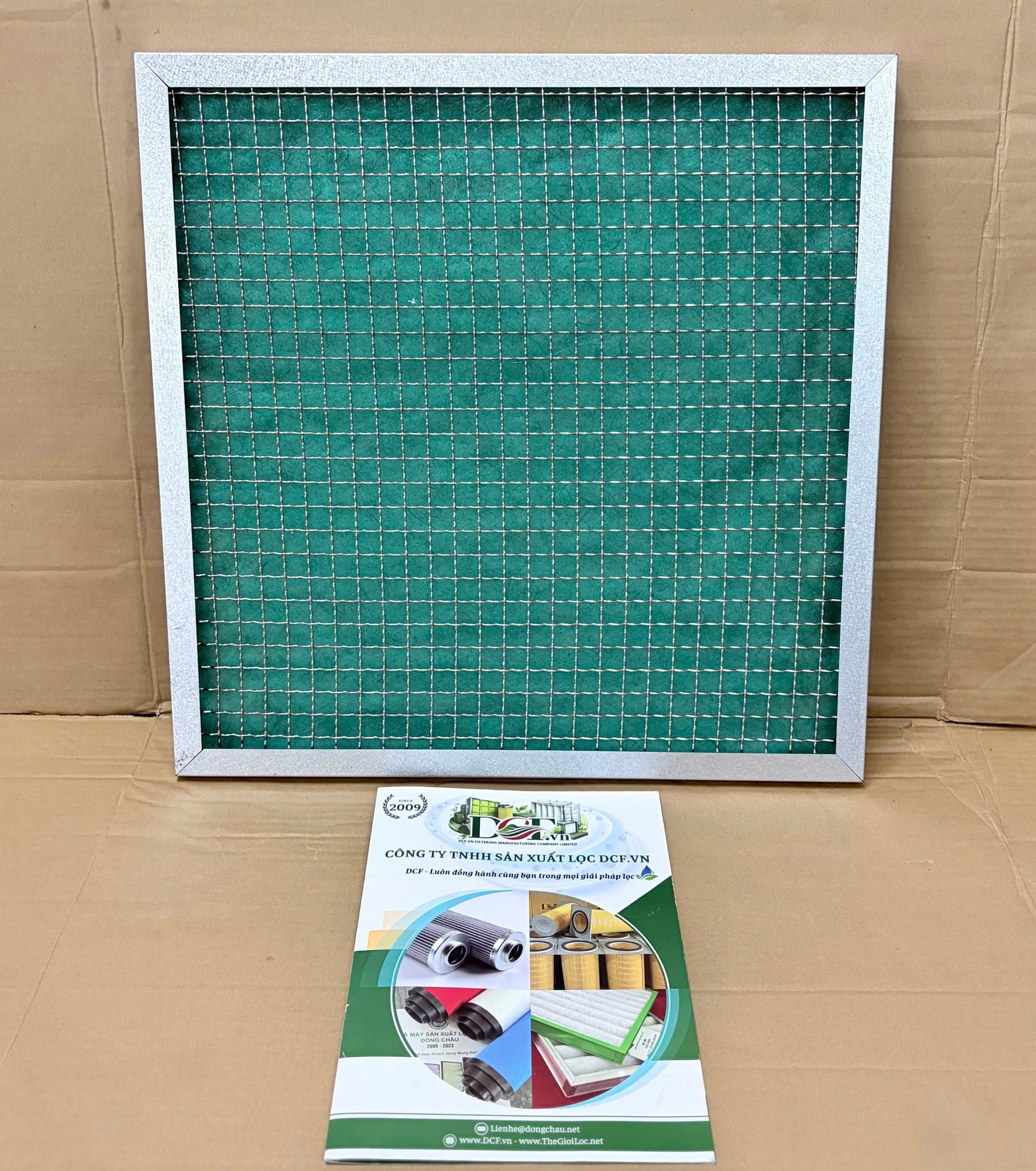 Khung lọc bông thủy tinh 498x498x25mm DCF.vn