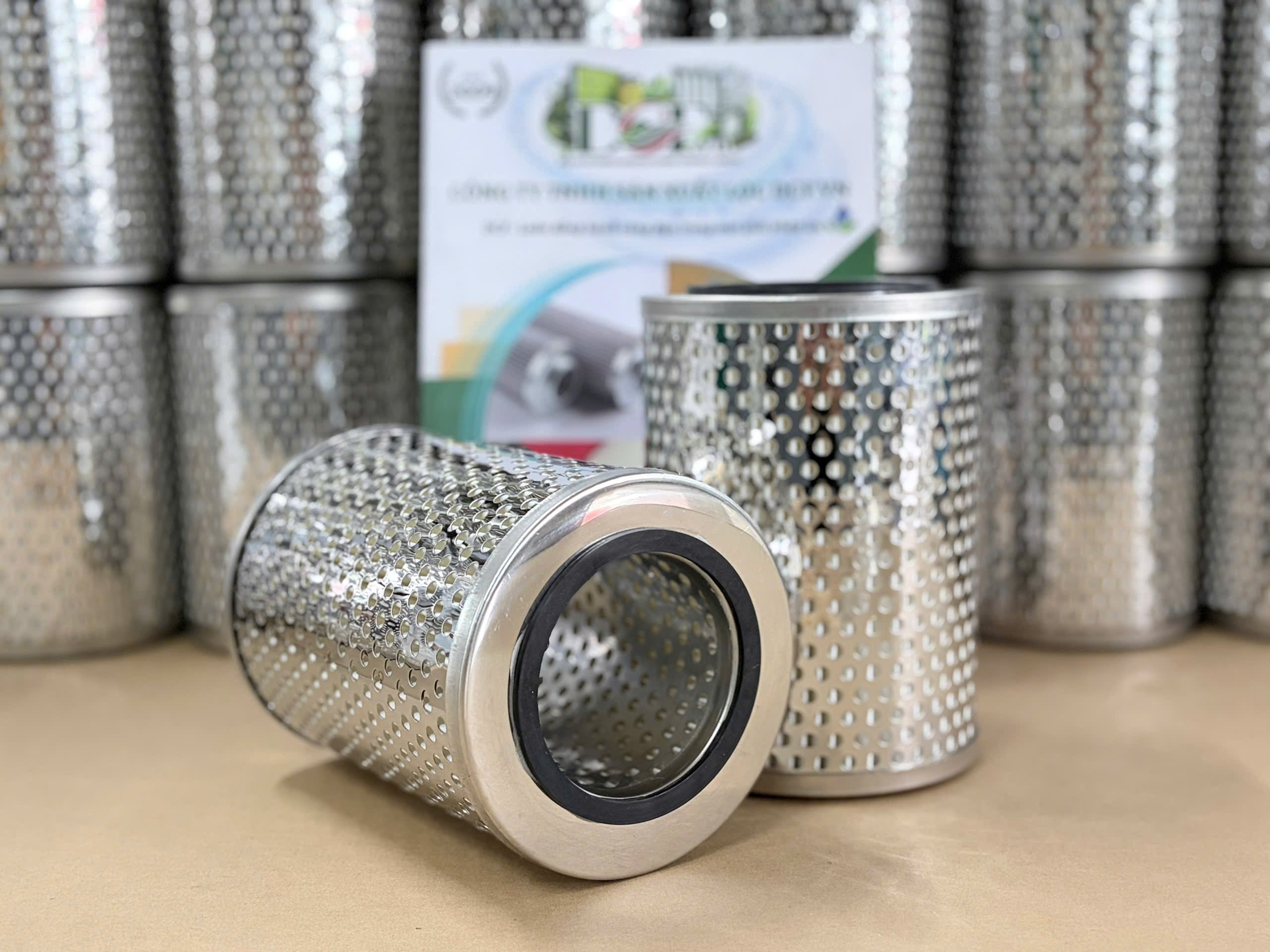 Lõi Lọc Xăng DCF.vn Inox 304 Cellulose 19–30 Micron