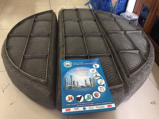 Tấm lưới Demister thép không gỉ inox 304 lọc hơi dầu chuyên dụng