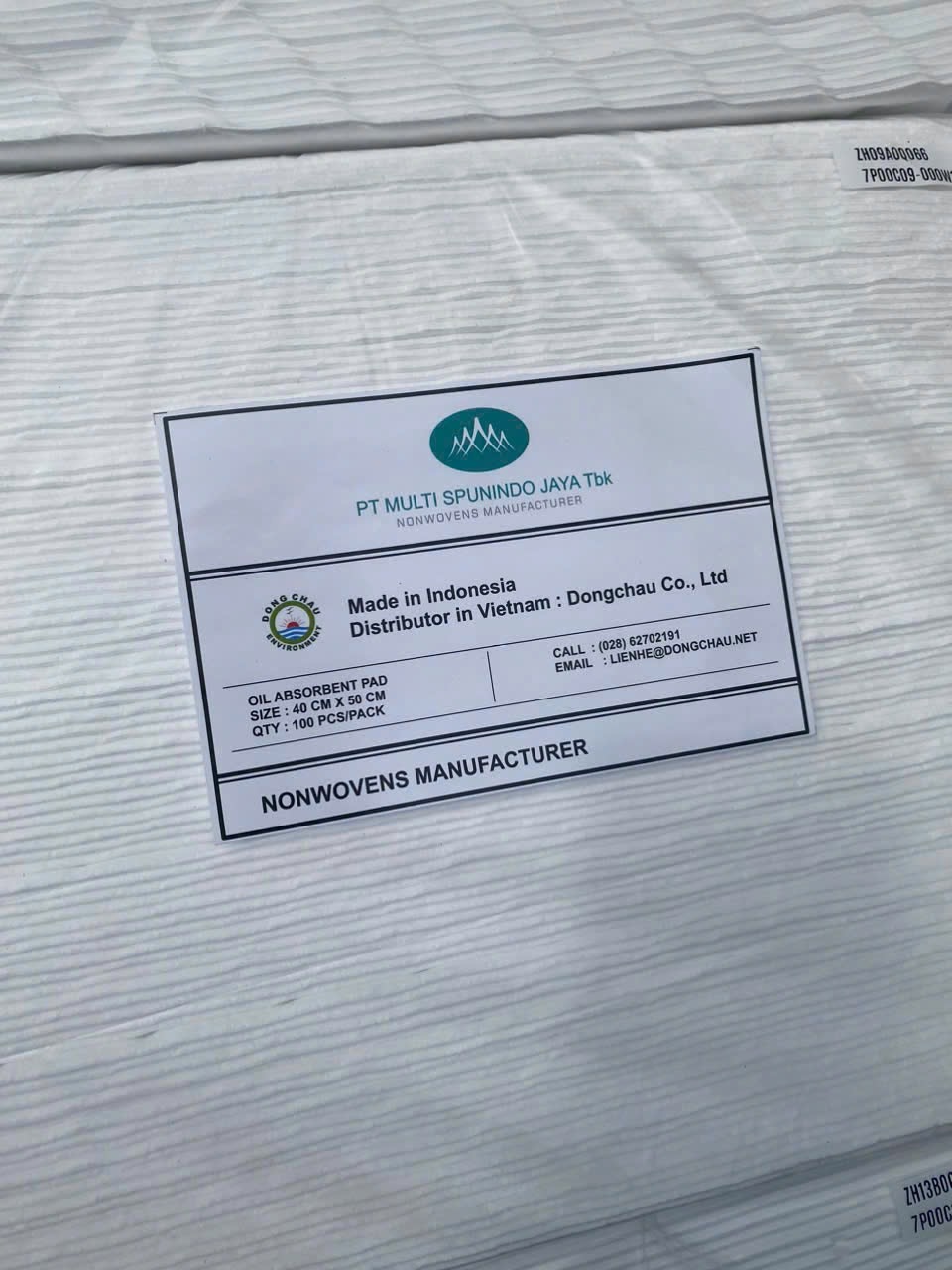 Vải thấm hút dầu tràn chuyên dụng