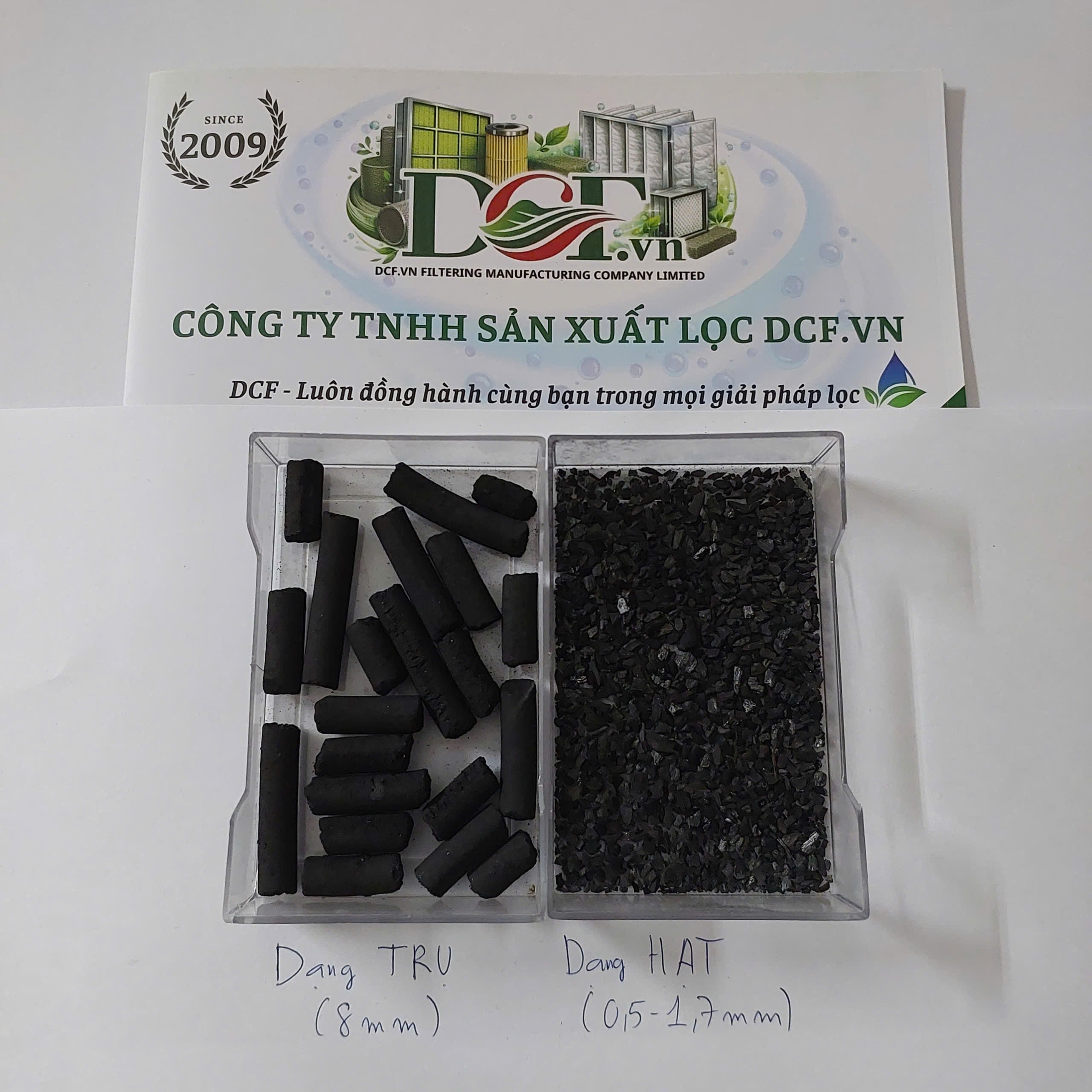 Than hoạt tính DCF cho lọc khí & nước