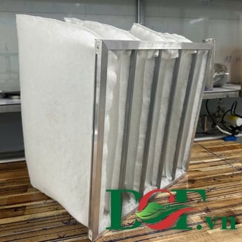 Khung lọc túi medium dùng bông lọc bụi cho AHU