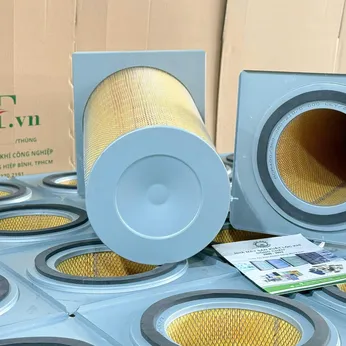 Cartridge Lọc Bụi Cellulose Màu Vàng – Mâm Vuông