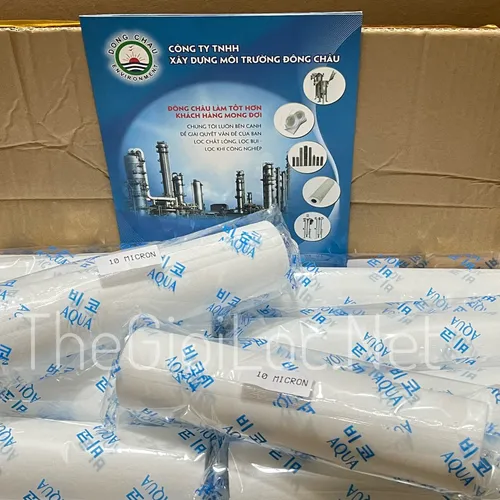 Lõi Lọc Nước Dạng Nén Aqua Hàn Quốc 10 Micron 10 Inch 