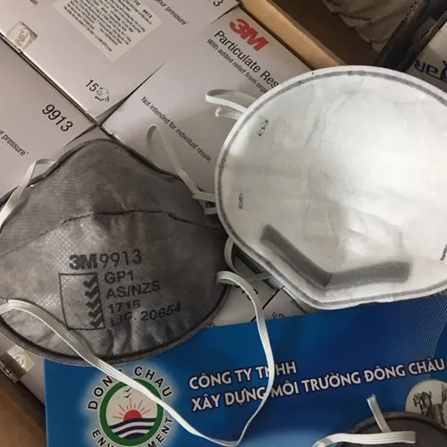Khẩu Trang Than Hoạt Tính Phòng Độc Ngăn Vi Khuẩn Virus 3M 9913