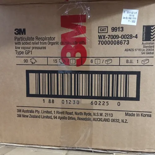 Khẩu Trang Than Hoạt Tính Phòng Độc Ngăn Vi Khuẩn Virus 3M 9913