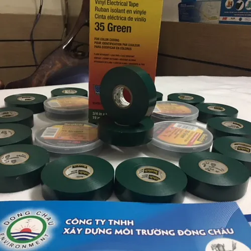 Băng Keo Cách Điện 3M Scotch 35 Xanh Lá