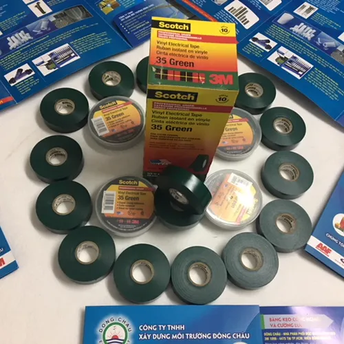 Băng Keo Cách Điện 3M Scotch 35 Xanh Lá