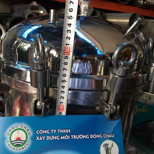 Bình inox lọc cặn trong sản xuất 15 lõi 40 inch