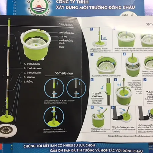 Bộ cây lau nhà 3M 360 độ đa năng