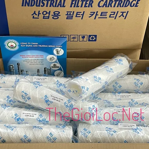 CPP-10 micron-10 inch Lõi lọc sợi cuốn Aqua