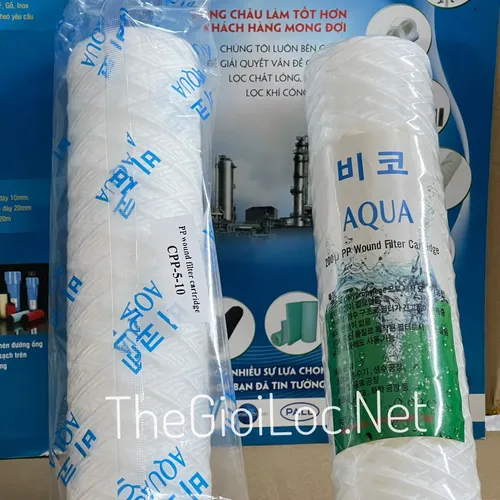 CPP-5micron-10 inch Lõi lọc sợi cuốn Aqua bao bì mới