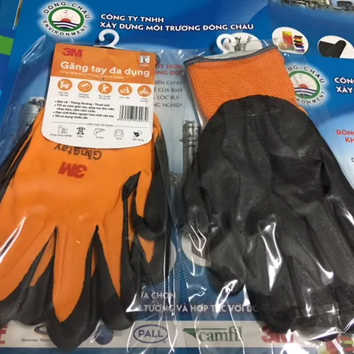 Găng Tay Đa Dụng 3M™ NBR, Màu Xám Màu Cam