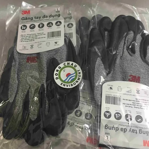 Găng Tay Đa Dụng 3M™ NBR, Màu Xám Màu Cam