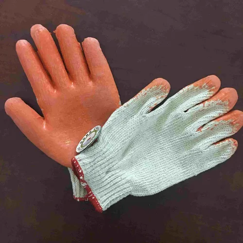 Găng tay phủ sơn màu cam