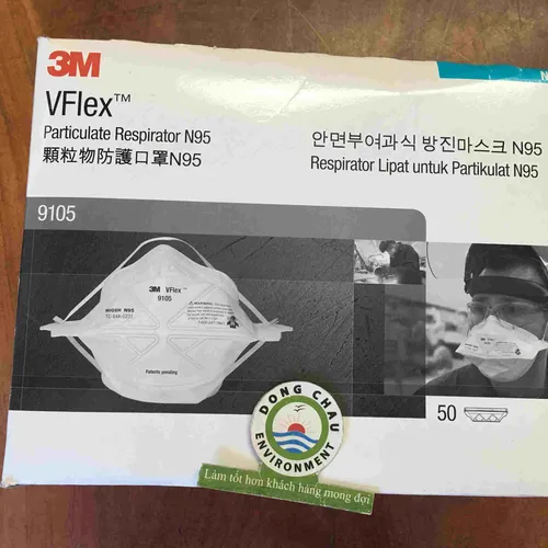 Khẩu Trang Bảo Vệ Hô Hấp 3M™ VFlex™ 9105, N95 
