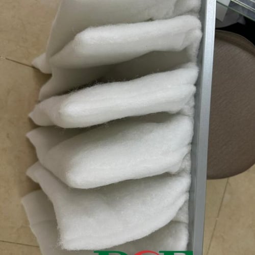 Khung lọc túi medium dùng bông lọc bụi cho AHU
